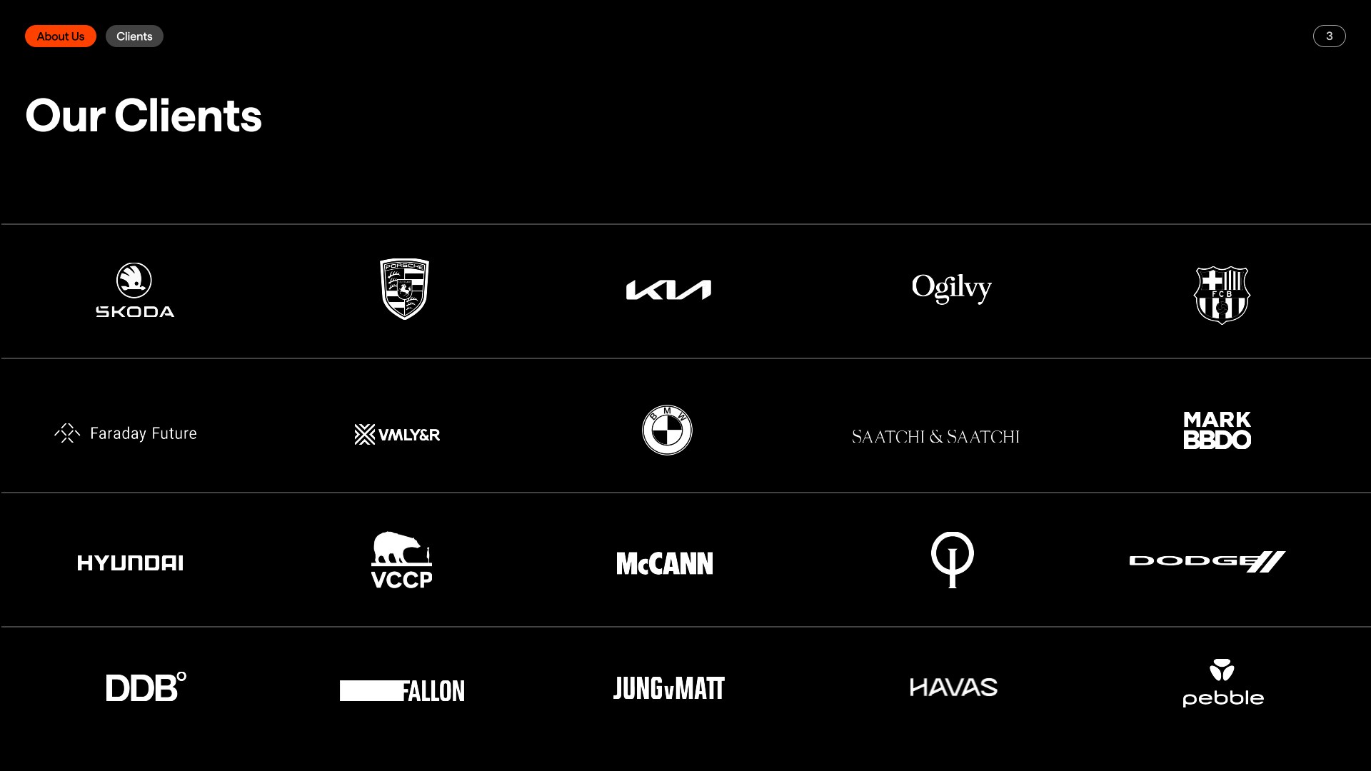 Client logos slide