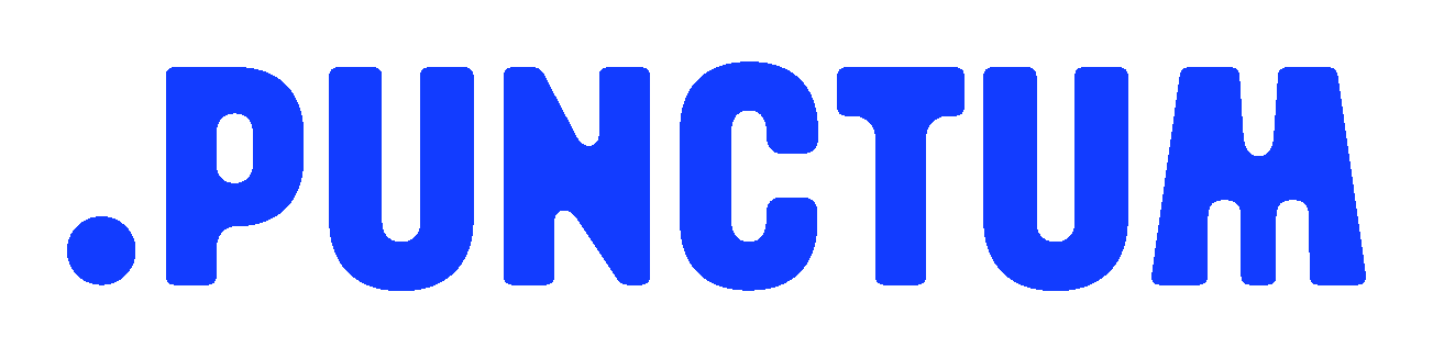 Incorrect blue Punctum logo